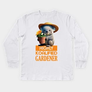 Just a Highly Koalified Gardener Koala 2 Kids Long Sleeve T-Shirt